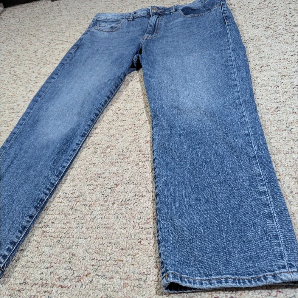Aeropostale Blue Jeans Womens Size 14 Reg Stretch Denim Mid Rise Ankle Straight - Picture 2 of 10